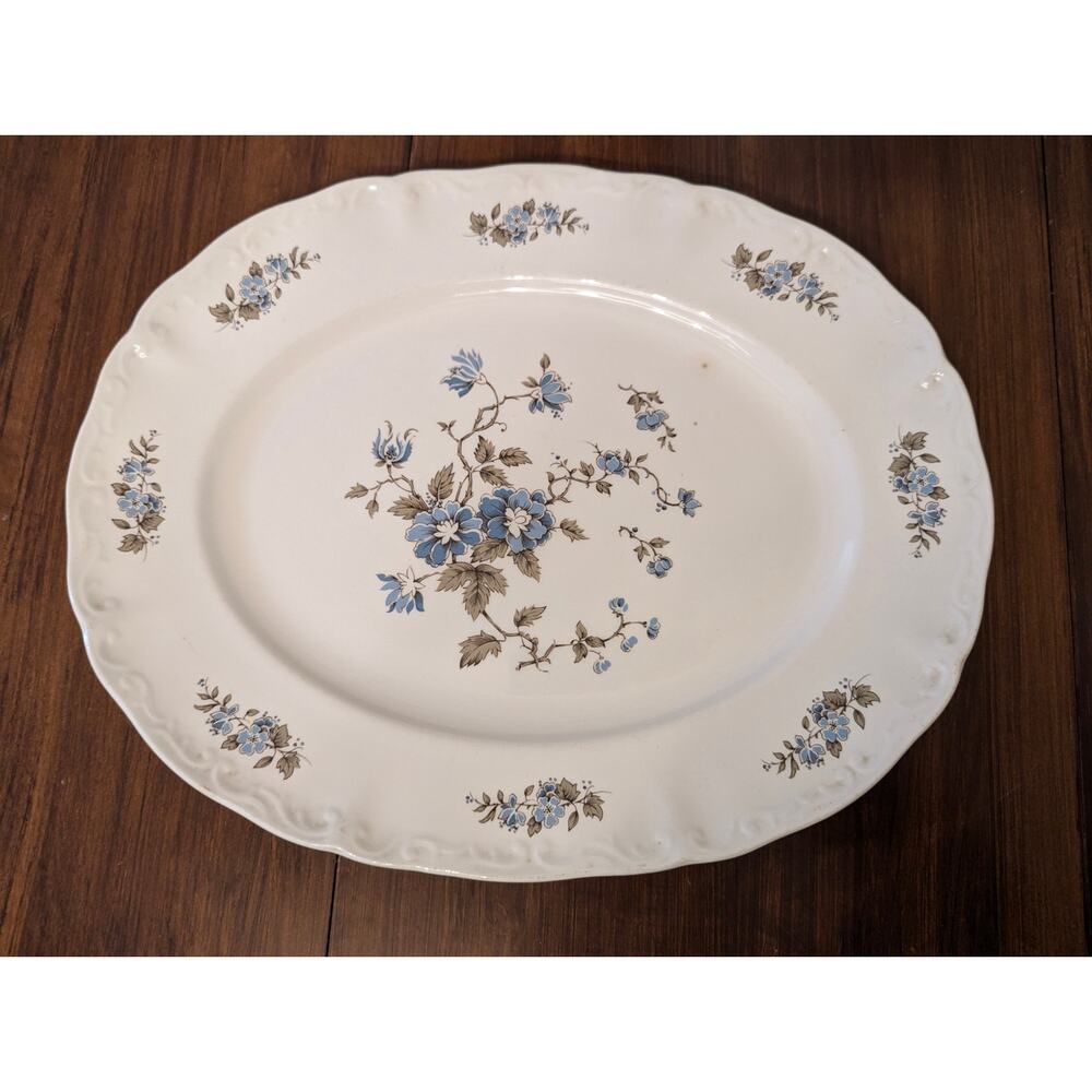 BlossomTime England Ironstone China 14” Platter Staffordshire Preowned